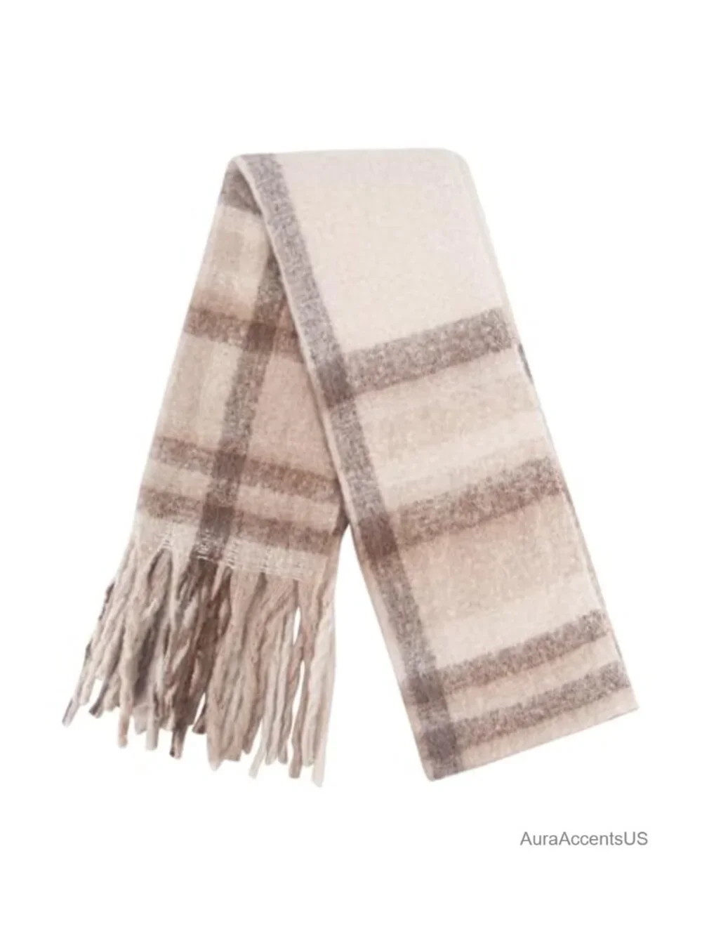 Oversized Chunky Blanket Scarf for Women Winter Warm Plaid Shawl Wrap